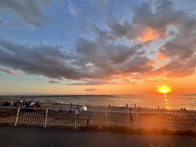 2026年10月18日検見川の浜の夕日